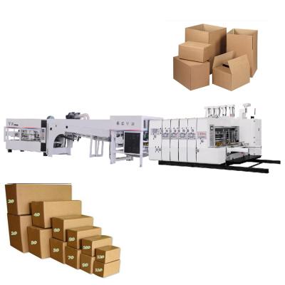 China High Speed ​​Cardboard Box Printing Making Printer Slotter Die Cutter Line Best Flexo Folder Gluer For Corrugated Box Machine for sale