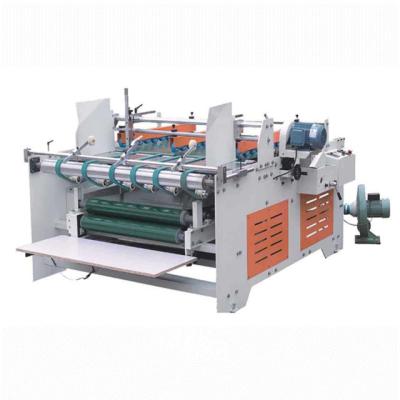 China Folder Folding Box Cardboard Factory Two Semi-automatic Paper Pieces Gluing Machine for sale