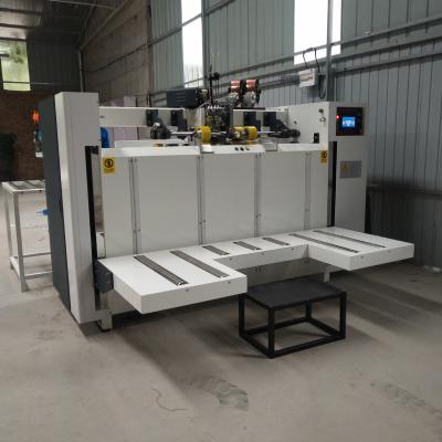 China Corrugated Cardboard Making Semi-auto Stapler Corrugated Box Making Machine for sale