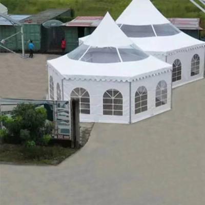 China Factory Supply Direct European Style Luxury Garden Outdoor Steepletop Tent (3.5 Hexagon Diameter Type Alone) for sale