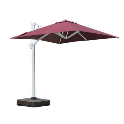 China Outdoor Furniture Hydraulic Open Aluminum Alloy Roma Umbrella Two Tops Cantilever Patio Yard Umbrella Parasol 3 Meter (10*10 Ft) for sale