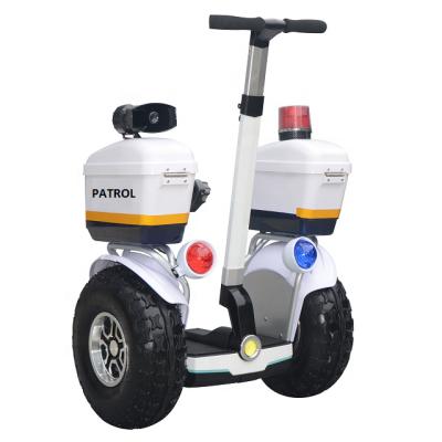 China Bluetooth Speaker+LED Lights Angelol Patrol 19 Inch Tire Two Wheel Electric Balance Scooter Used For Patrol With Ninebots Max Scooters Best Price for sale