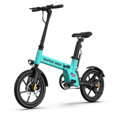 China European Aluminum Alloy Warehouse Stock E Bike 16inch 350w 500w 600w Portable Electric Bicycle Folding Electric Bike From Angelol Factory for sale