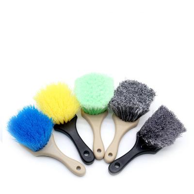 China Bristle Car Wheel Cleaning And Washing Hard Soft Cleaning Brush For Car Beauty Washing Auto Tire for sale