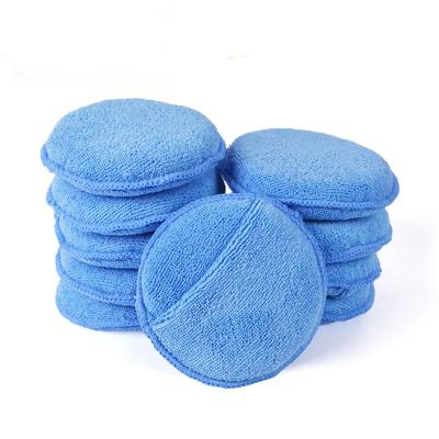 China sponge & 123MM Soft Microfiber Sponge Shoe Polish Detailing Pad With Pocket Microfiber Applicator for sale