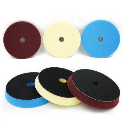 China Car bodies imported high quality raw materials 5inch 125mm DA car polishing waxing polishing pad for sale