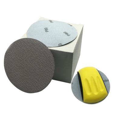 China Sanding Tools 6 Inch Disc Hook Sandpaper Sandpaper and Loop Sandpaper for Power Random Orbit for sale