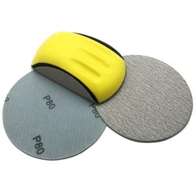 China 150mm Tools 6inch Hook & Loop Sandpaper Abrasive Adhesive Hand Sanding Sanding Blocks for sale