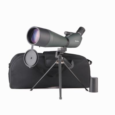 China 20 - 60x  Zoom Angled Spotting Scope 80mm Phone Mount With Bag Nitrogen Filled for sale