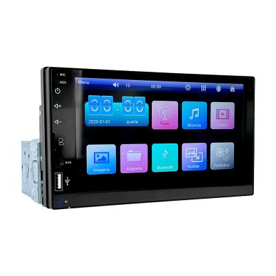 China 1 Din Stereo 7 Inch Touch Screen Car MP5 Player FM Tooth USB Rear View Camera Blue Car Radio Autoradio for sale