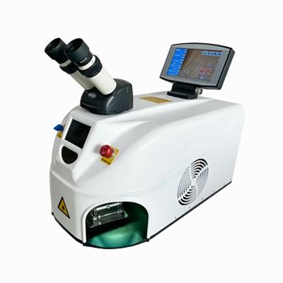 China Garment Shops KBF 80W Color ND YAG Laser Welding Machine Portable Desktop Jewelry White Metal for sale