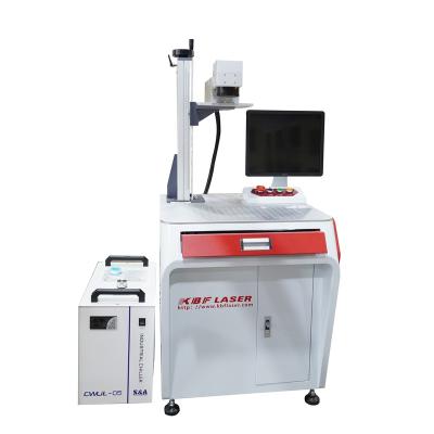 China KBF Water Cooled Visual Laser Marking Machine 5W UV Marker Machine For Polymer Plastic PCB Crystal Glass LCD for sale