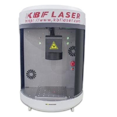 China KBF Air Cooled Factory Portable Cylindrical Fiber Laser Marking Machine Metal Engraving Marker Enclosed Machine for sale