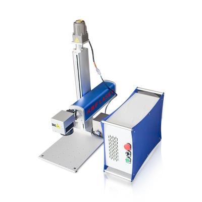 China KBF 10W 20W 30W 50W Mini Desktop Fiber Laser Engraving Machine Metal Logo Engraving Marker /Marking Portable Bench Top Machine for sale