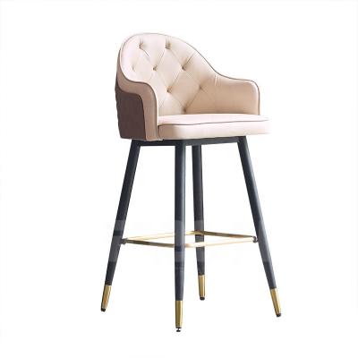 China Modern Customize Modern Velvet Leather Upholstery Industrial Color Bar Counter Stools Barstools Chairs for sale