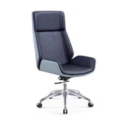 China Wholesale Adjustable (Height) Modern Office Manager Chair China PU Swivel Chair Ergonomic Leather Office Chair Modern for sale