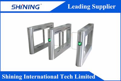 China AC 220V Led Electrical Flap Barrier Gates With Infrared EKS Protection for sale