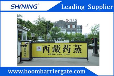 China 140W Straight Arm Led Outdoor Advertising Barriers Gate With Long Range Reader for sale