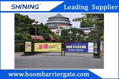 China 1050mm Height Motor Boom Advertising Barriers Automatic With LED Light for sale