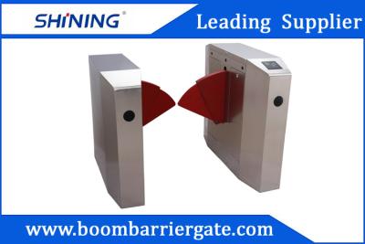 China RIFD Reader Semi-Automatic Flap Barrier Gate With Emergency Evacuation Function for sale