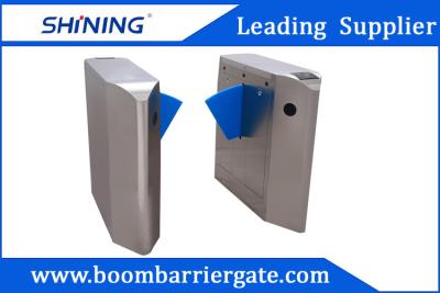 China Anti - Pinching Automatic Pedestrian Flap Barrier With LED Indicator Light for sale