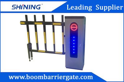 China 2.0 mm Cold Steel Driveway car Parking Barrier Gate With Led Light for sale