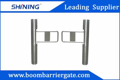 China Supermarket Swing Barrier Gate / Traffic Barrier Gate With Barcode Scanner for sale