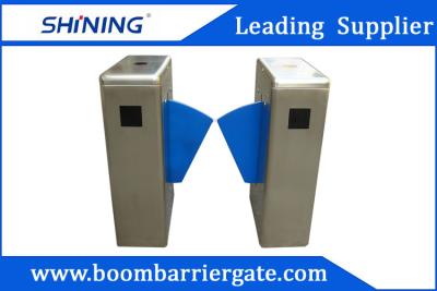 China 550mm Breadth Single Lane Flap Barrier For Security With QR Code Reader for sale