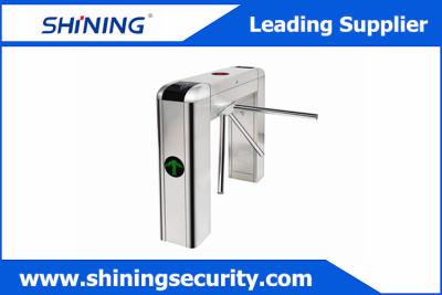 China Card Reading Tripod Turnstile Gate / Half Height Turnstile For Office Visitor Management for sale