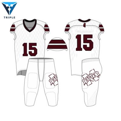 China Breathable Sublimation American Football Uniforms , Custom New Design American Football Jersey for sale