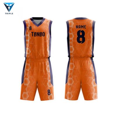 China The latest breathable hot sale sublimation basketball training uniforms reversible tank top for sale