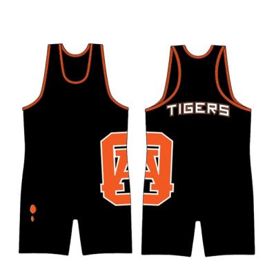 China Mixed Martial Arts Uniform High Quality Professional Weightlifting Wrestling Singlet Custom Design Breathable Wrestling Singlet For Men for sale