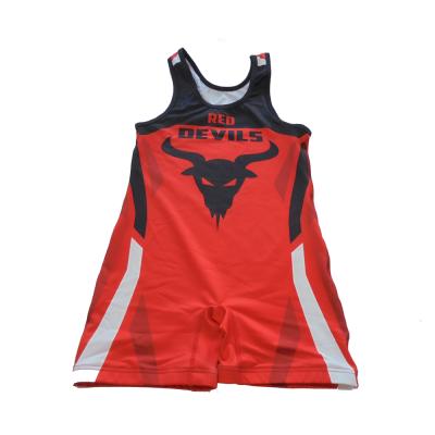 China Durable Dye Sublimation Wrestling Singlet Standard High Quality Custom Team Use Wrestling Singlets for sale