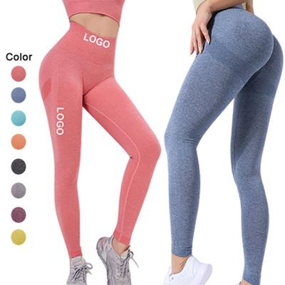 China 2021 New Breathable High Waist Seamless Lifting Yoga Legging Crac! crack! yoga pants women with custom logo for sale