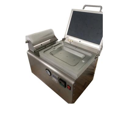 China Mini Cooked Food Table Top Skin Vacuum Packing Machine Vacuum Meat Fish Seafood Food Keep Steak Fresh for sale