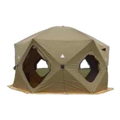 China Extended type hot sale 4-5 people easy to build a waterproof cotton canvas desert Arabian camping tent for sale