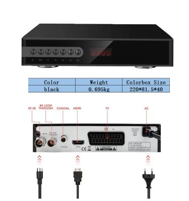 China ODM/OEM TV iptv set top box h.265 dvb-t2 terrestrial set top box receive10bit dvbt2 FTA for sale