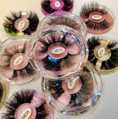 China 25-30 Times 100% Hand Made Fluffy Eyelash Extensions 3d Natrual Mink Eyelashes Mink Human Hair for sale