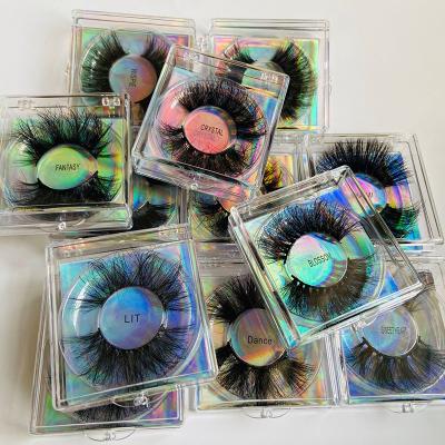 China 15-20 Times Clear Eyelashes Mink Eyelash Packaging Box Custom Strip 25mm 5d Mink Eyelashes Vendor Mink 3d for sale