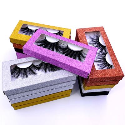 China Wholesale Natural Seller Premium Long 5 Pairs Faux Mink Eyelashes Private Label Eyelash Logo Lash Supplies Case Custom Made Silk for sale