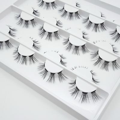 China 15-20 Times Wholesale 12 Pairs Segmented Eyelashes Lash Packages Eyelash Extension Individual Silk Segment for sale