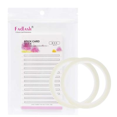 China Eyelash Extensions Forming Eyelash Extension Storage Card 10 Sheets False Eyelash Fans Paper Card With Double Sided Adhesive Tape for sale