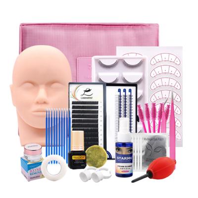 China Natural Soft Sponge Practice Eyelash Extension Kits Eyelash Cosmeticos Practical Exercise Set For Beginners for sale