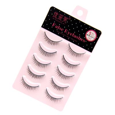 China 25-30 Times 5pairs Natural Silk Fake Lash Set Lash Vendor Eyelashes Extensions Kits for sale