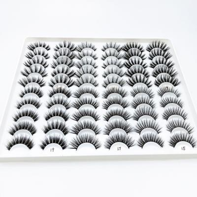 China 15-20 times 30 pairs 15-20mm False Mink Eyelashes Extension Natural Makeup kit 3d eyelash lift kit wholesale for sale