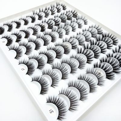 China 15-20 Times Free Sample Private Label Lashes 3d Mink Lashes Eyelash Kit Tool Colorful Box Wholesale for sale