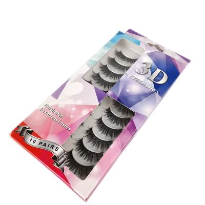 China 25-30 times create own brand 10 pairs synthetic eyelash strips 6d Faux Mink Eyelash Sell Fake Eyelashes for sale