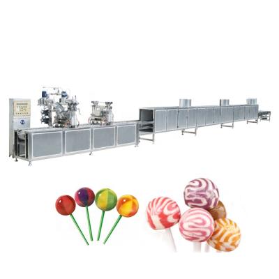 China Hard CANDY Candy Making Toy 35KW , 17mx1mx2.7m Lollipop Production Machine Line for sale