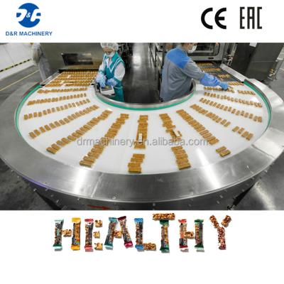 China New chocolate cereal bar production line for healthy muesli, high efficiency peanut energy bar making machine for sale