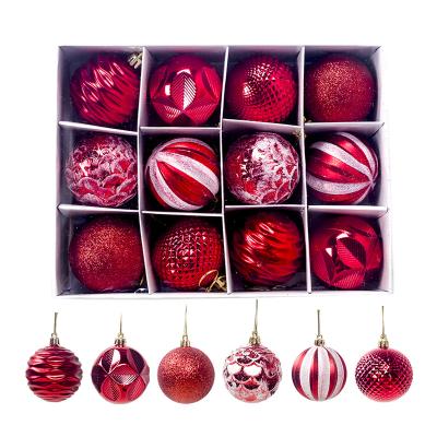 China Christmas Home Ornament Festival Decoration Christmas Ball Decor Colorful Plastic Bauble Ornaments for sale